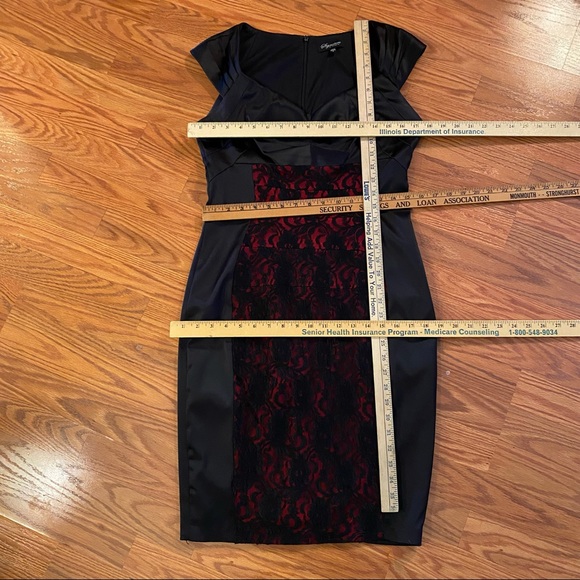 Vintage Y2K Lace Satin Slip Dress Lingerie Dress Cap Sleeve Sweetheart Dress - Picture 6 of 12